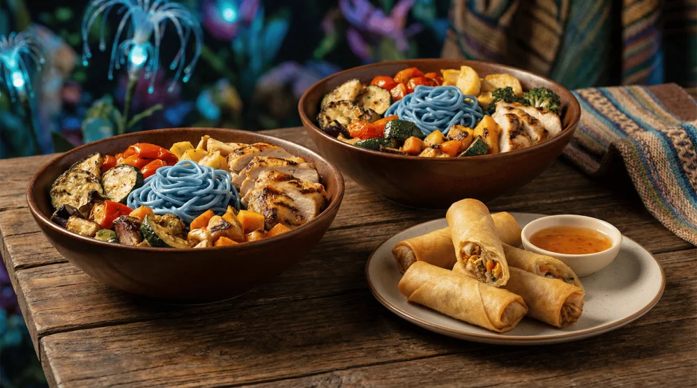 Healthy custom bowls from Satu'li Canteen and the famous sweet Pongu Lumpia snack