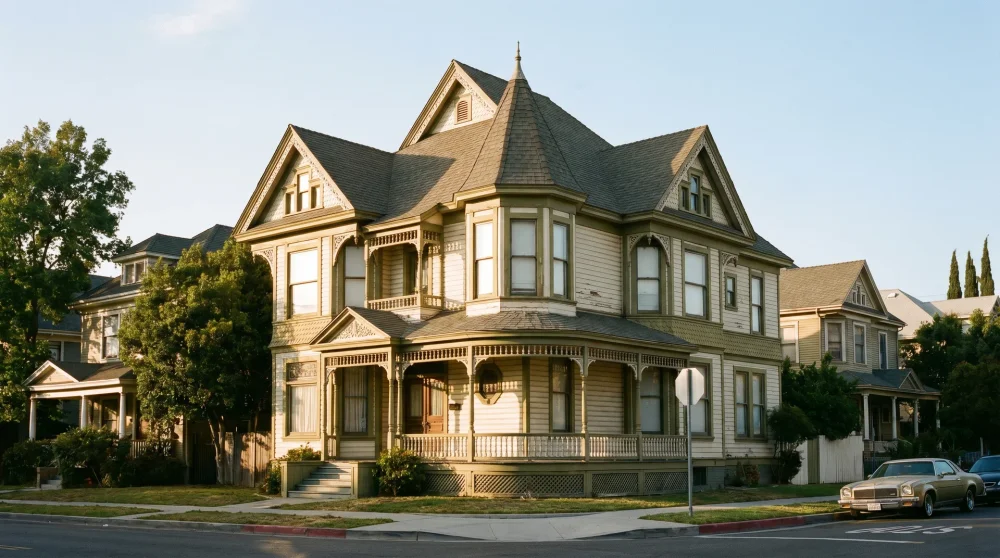 The Victorian style house featured in Michael Jackson's Thriller music video located on Carroll Avenue in Los Angeles