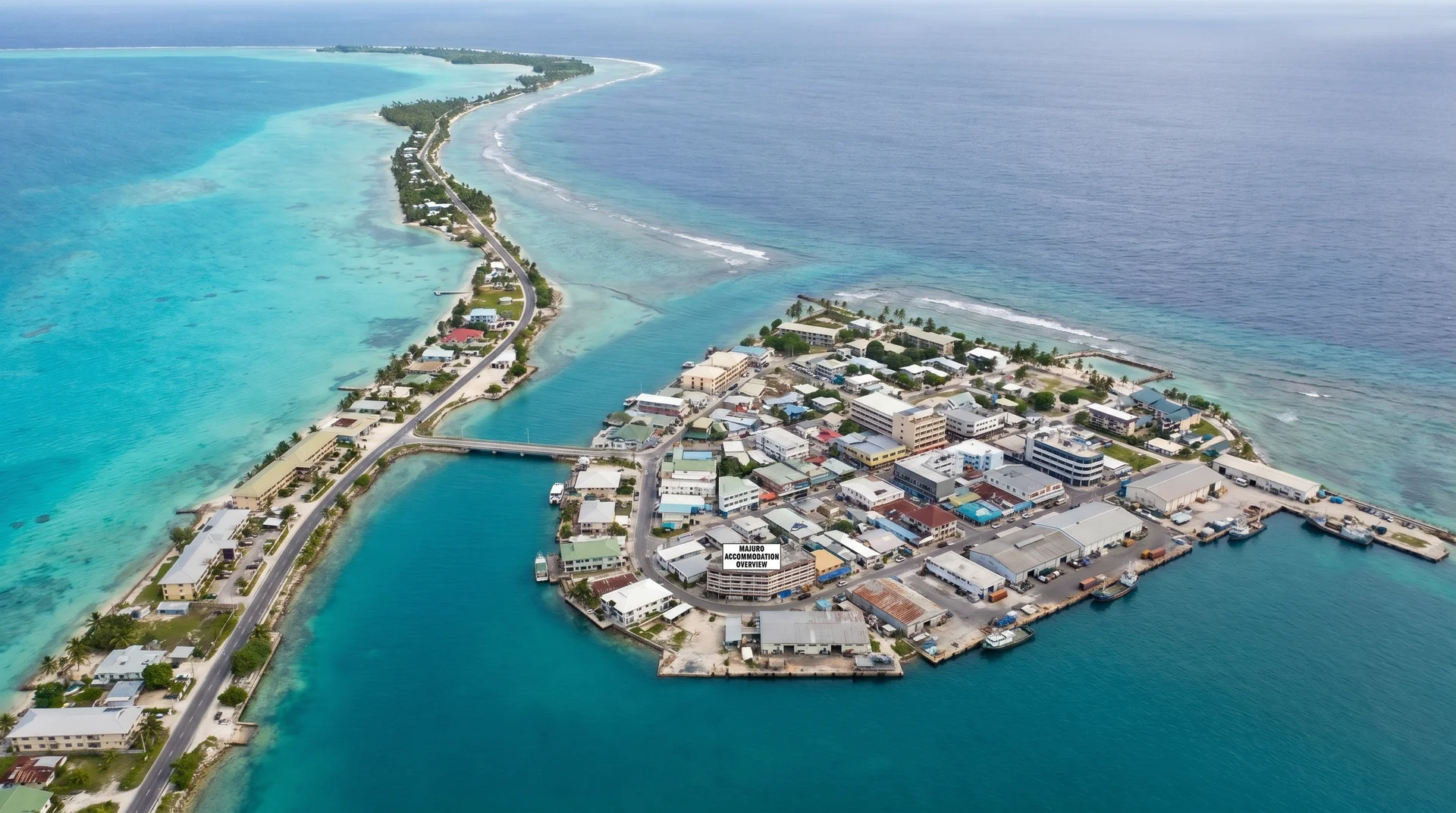 Überblick über Unterkünfte auf dem Majuro-Atoll