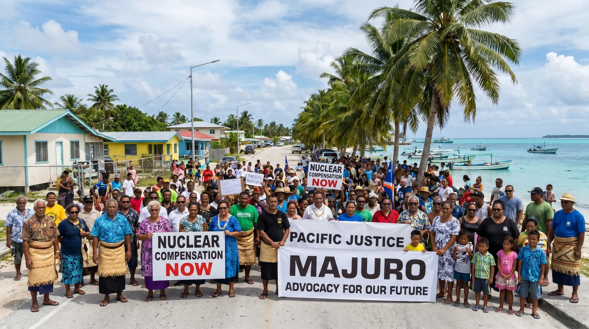 Marshall Islands nuclear compensation protest