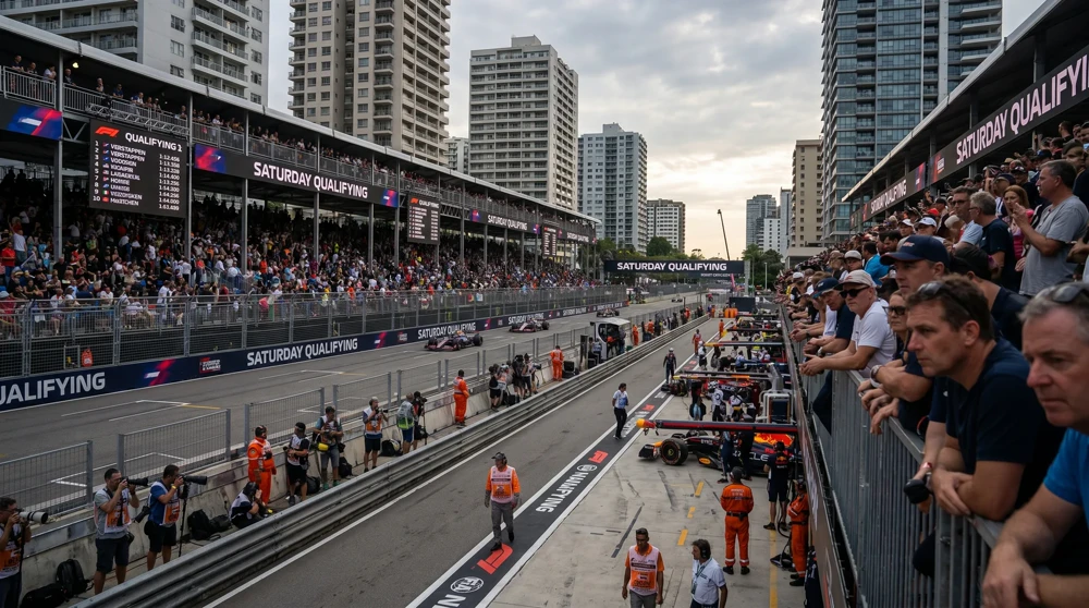 Saturday qualifying atmosphere at Monaco Grand Prix where pole position is the single biggest predictor of race victory