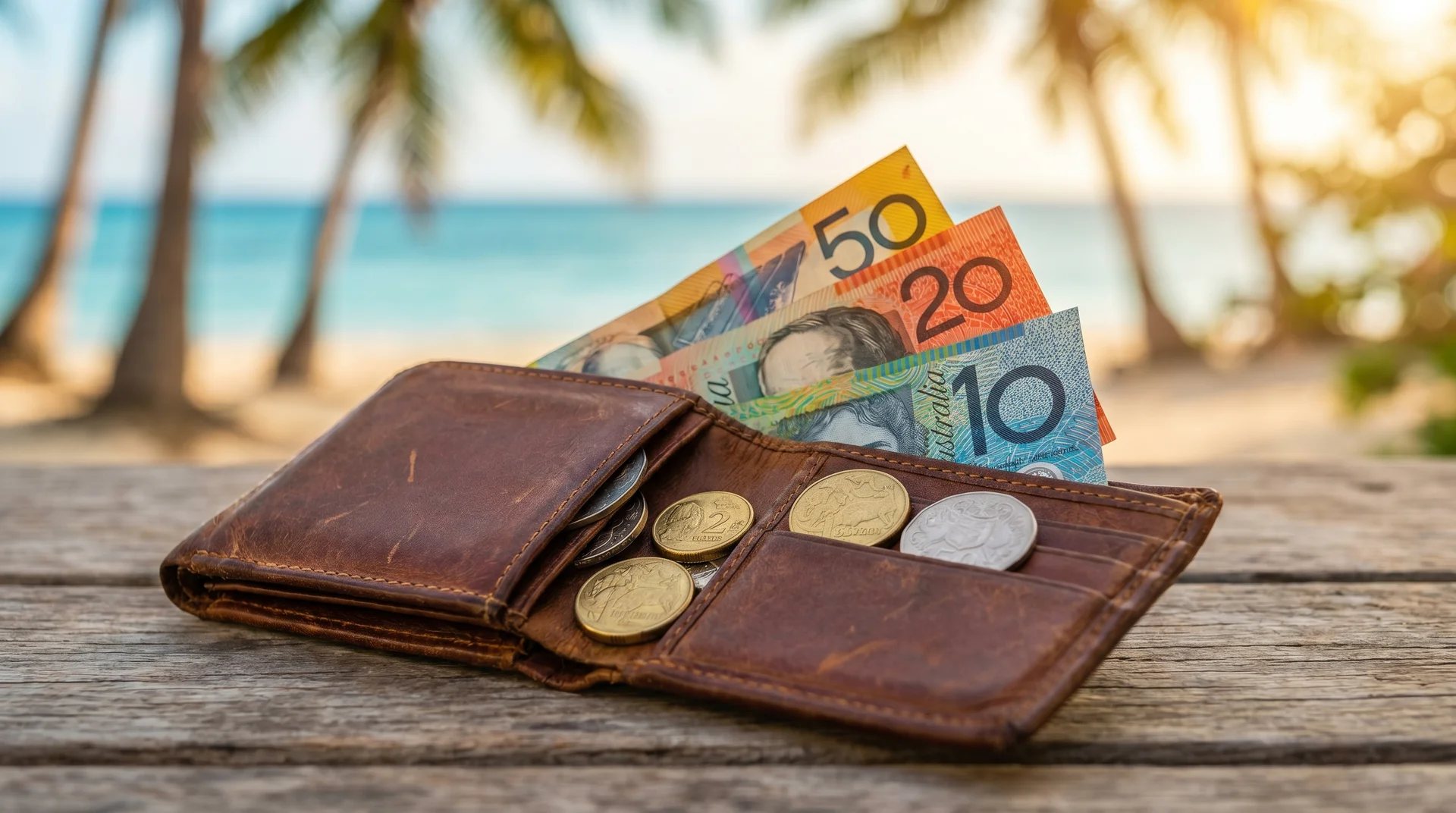 Australische Dollar Scheine und Münzen als einziges Zahlungsmittel auf Nauru