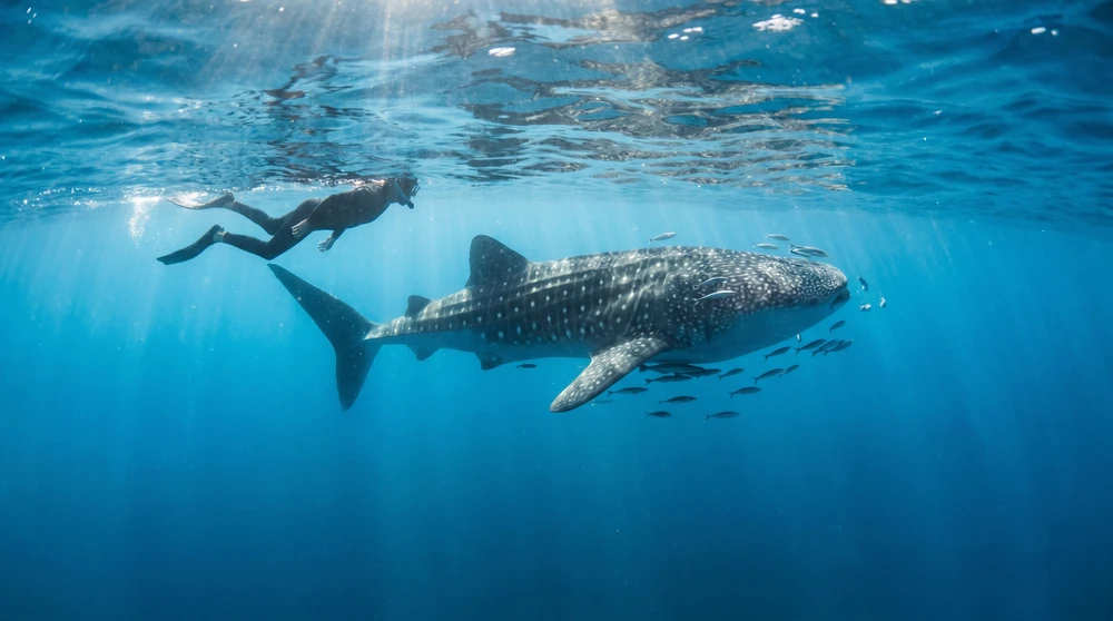 Schwimmen mit Walhaien auf den Malediven: Dhigurah und Süd-Ari