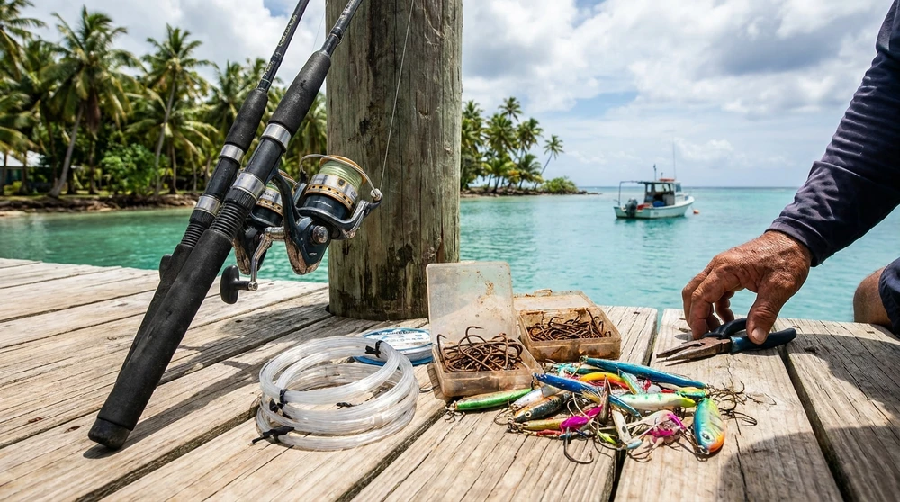 Heavy-duty saltwater fishing tackle and rods for Marshall Islands