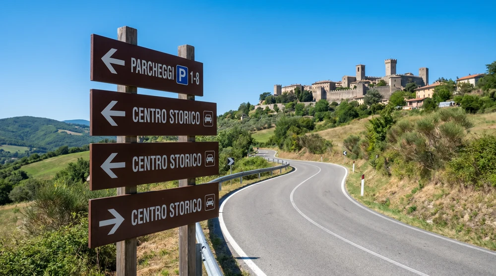 Ztl Parcheggi Schild Bergstrasse - San Marino