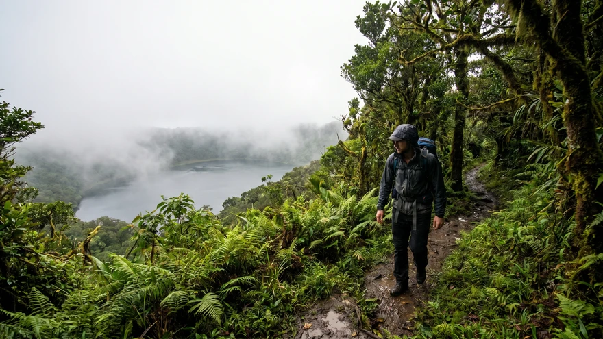Hiking trail at Grand Etang National Park Grenada
