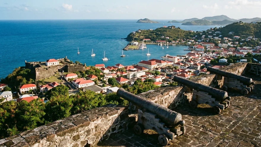 Fort George overlooking St. George's harbor in Grenada