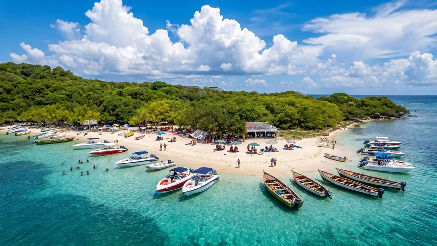 Hog Island, Grenada: Sunday BBQ, Water Taxis, and Snorkeling