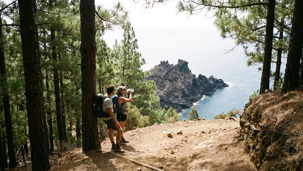 Steep descent on the Bird Rock Track on Norfolk Island