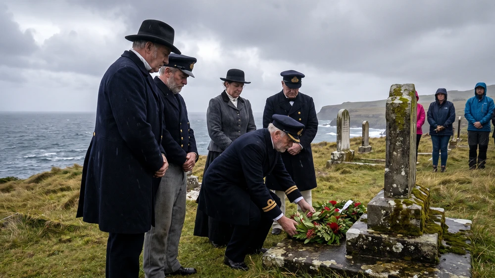 Bounty Day wreath-laying ceremony at Norfolk Island's historic cemetery